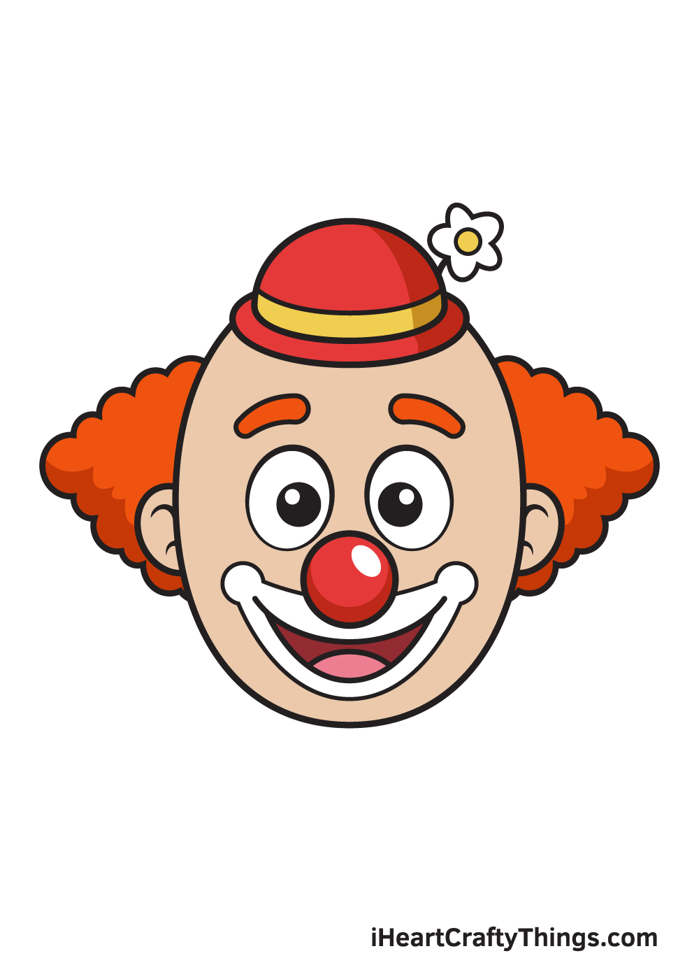 drawing of a clown