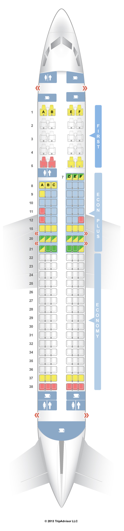 boeing 737 900 seating united