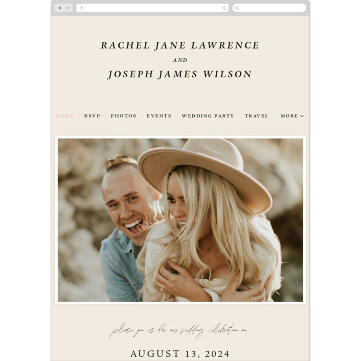 minted wedding website examples