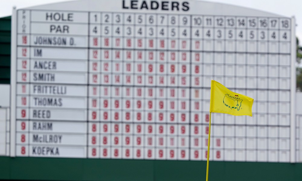 masters golf leaderboard