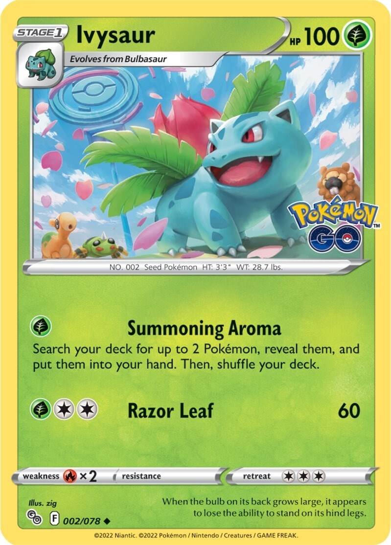 shiny ivysaur card