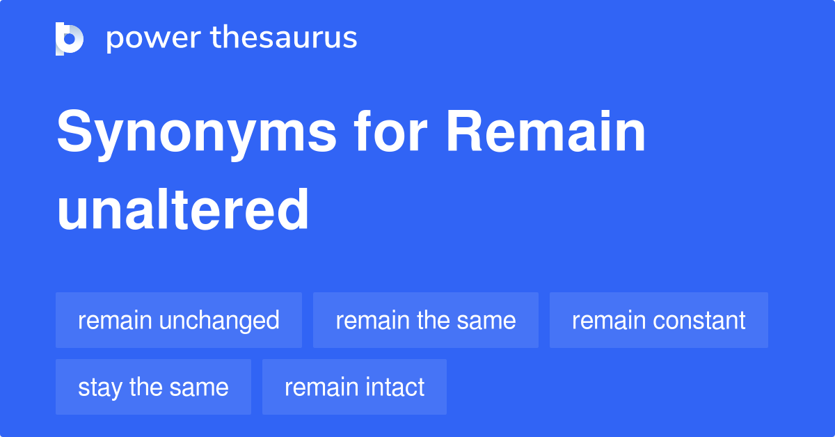 unchanging thesaurus