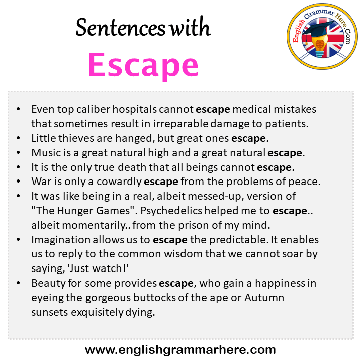 escapades in a sentence