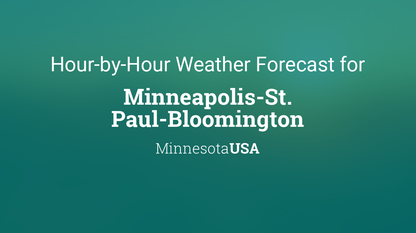 minneapolis hourly weather forecast