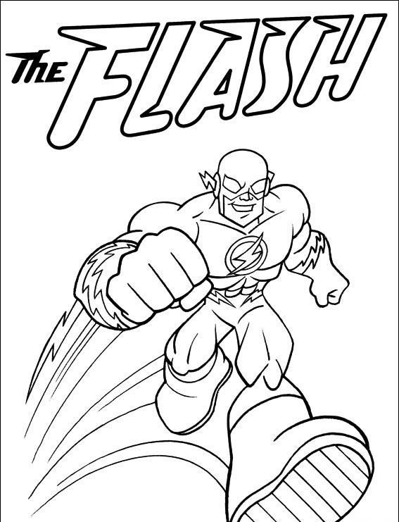 the flash coloring pages