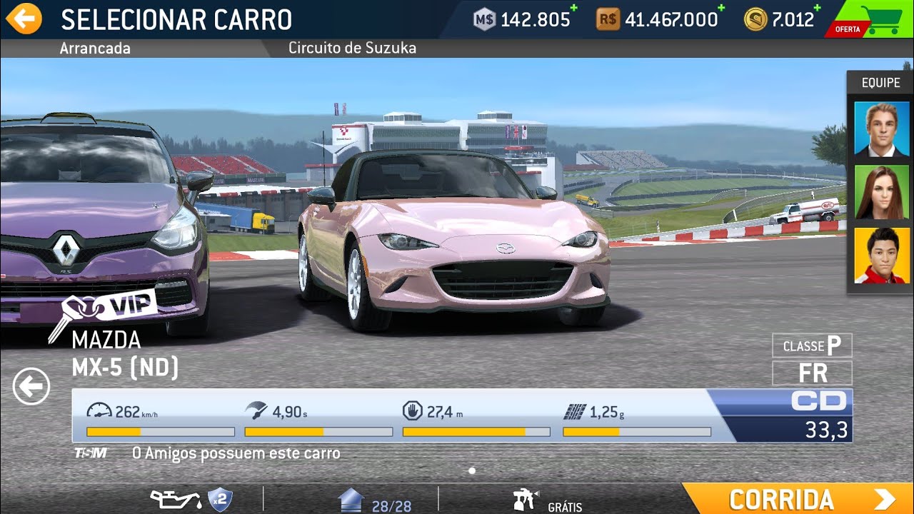 character 2 dat real racing 3