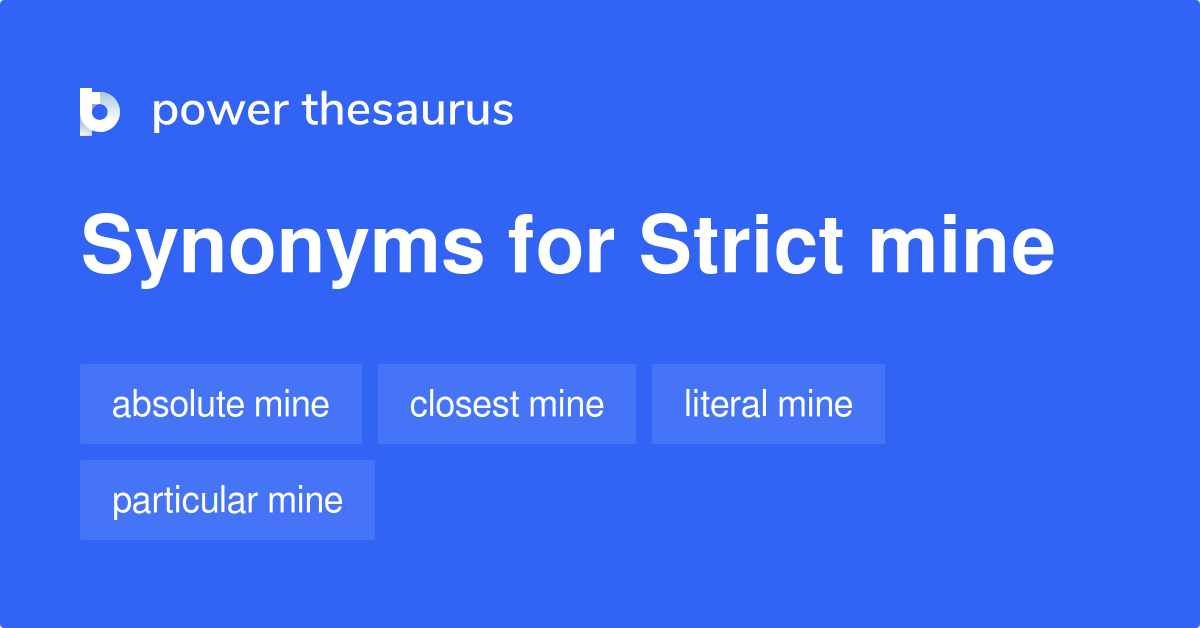 strictly synonym