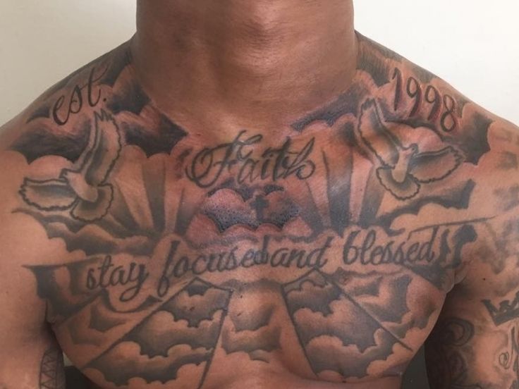 tattoo on chest man