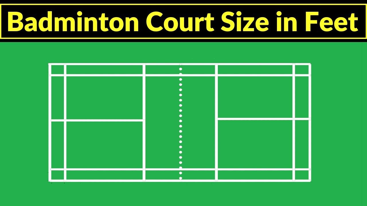 badminton court dimensions feet