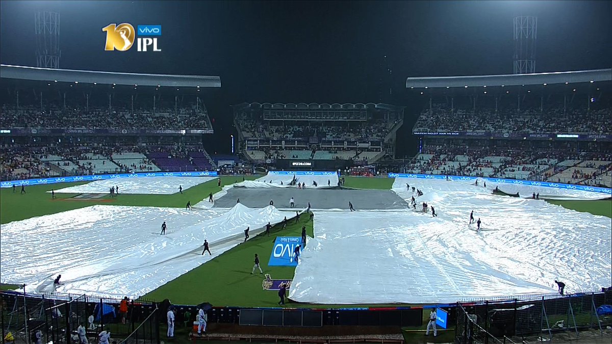 why today ipl match is delayed