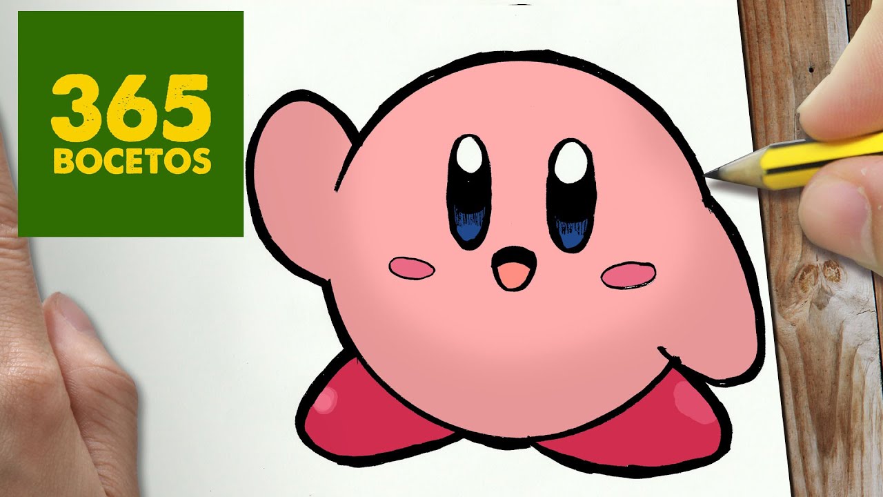 como dibujar a kirby facil