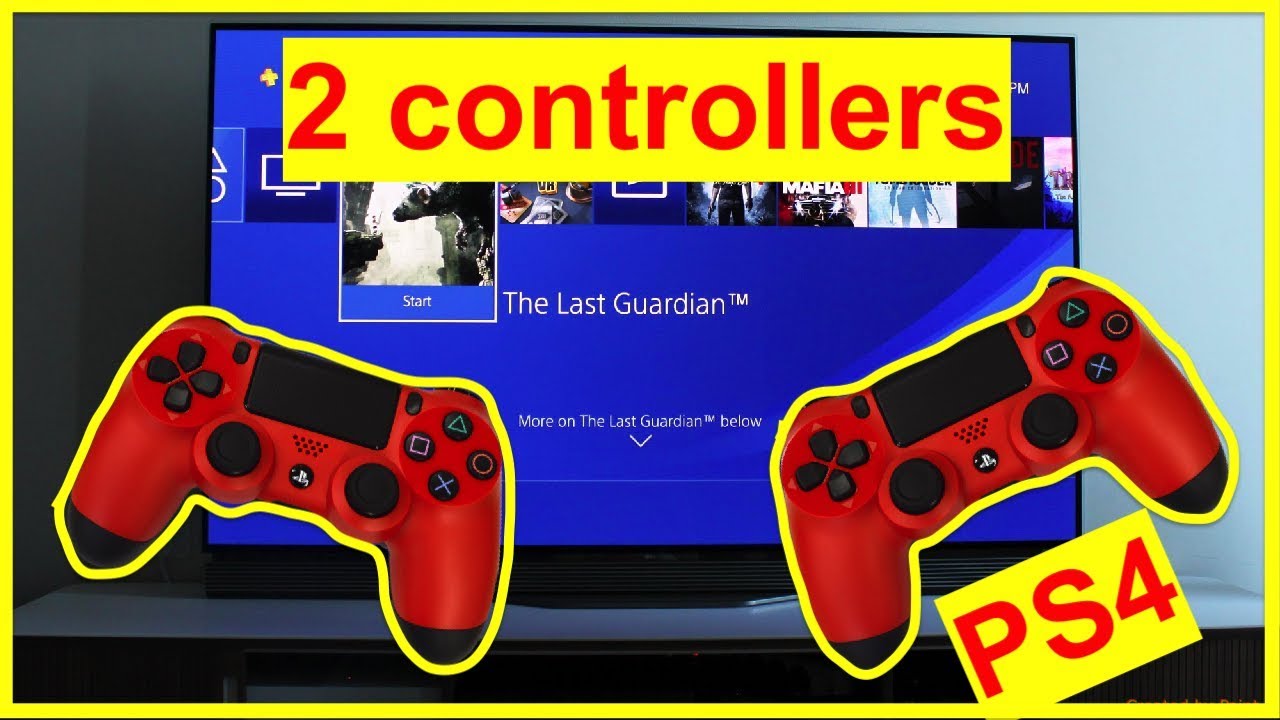 how to connect the second controller on ps4