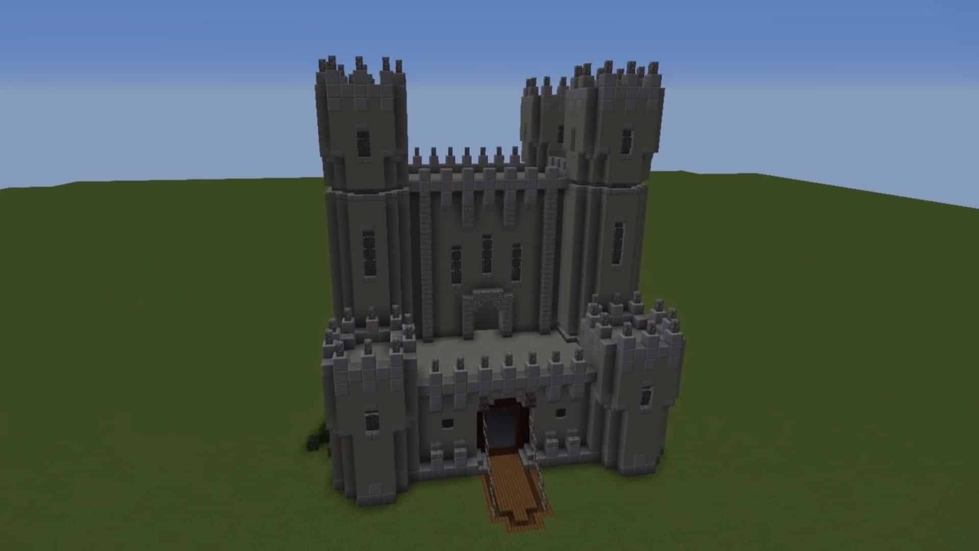 simple castle in minecraft