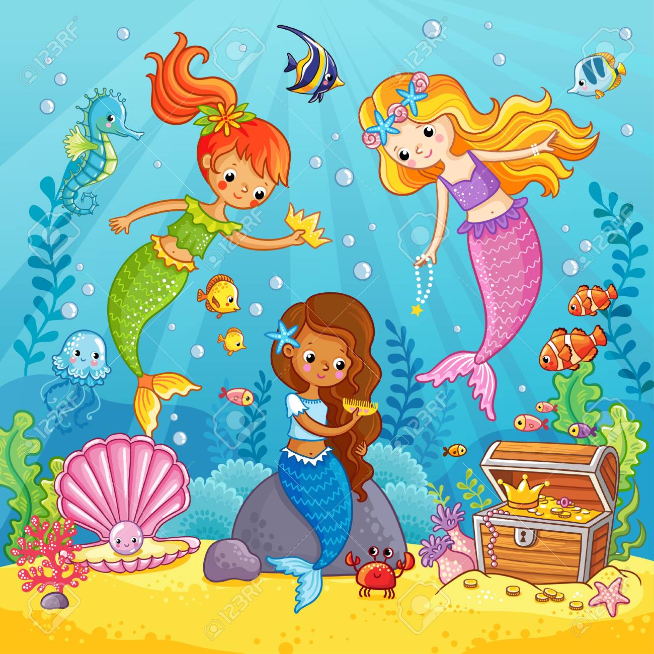 under the sea cartoon