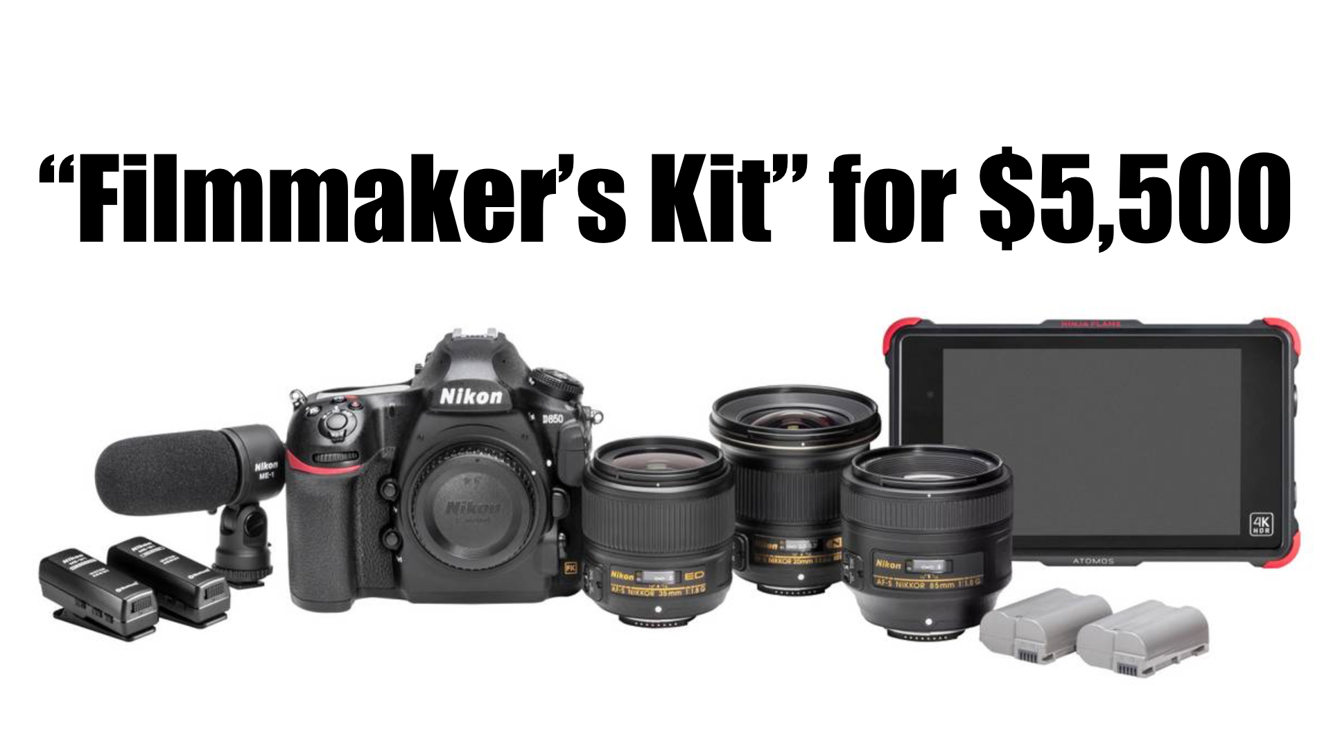 nikon d850 filmmakers kit