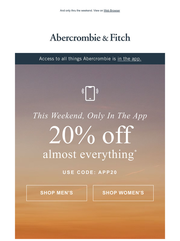 abercrombie promo code 20 off