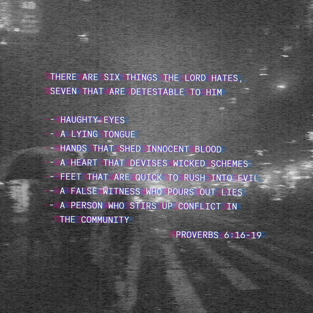 proverbs 6 nlt