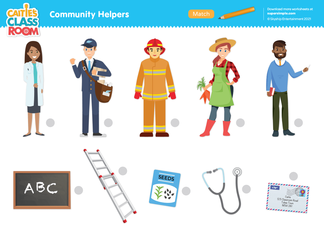 community helpers worksheets