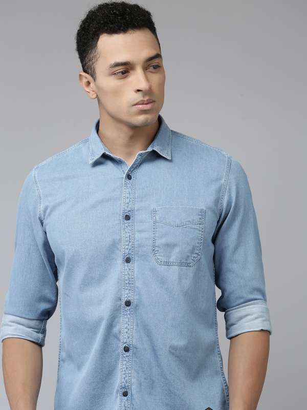 van heusen denim shirts