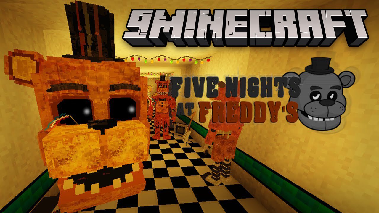 minecraft five nights at freddys mod indir