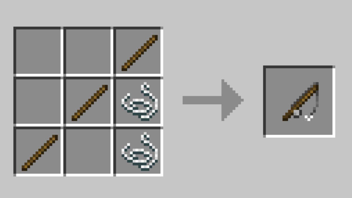 how do i make a fishing pole in minecraft