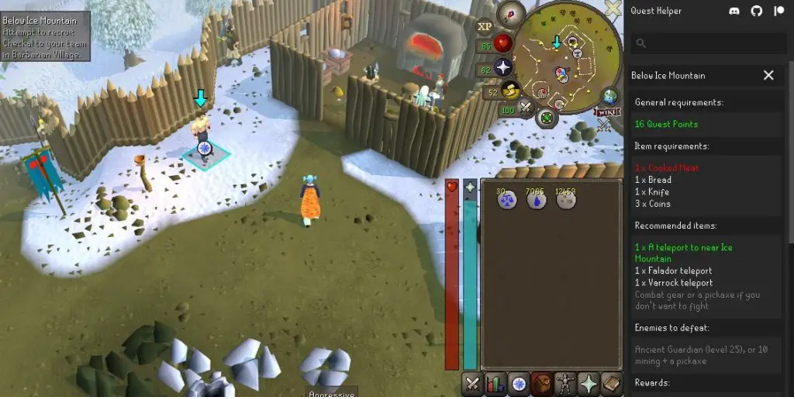 osrs quest experience