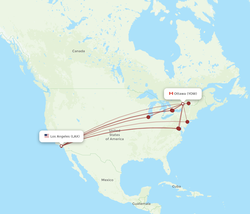 airfare from ottawa to los angeles