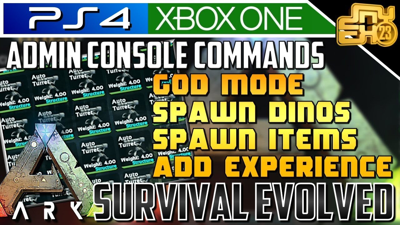 admin commands ark xbox