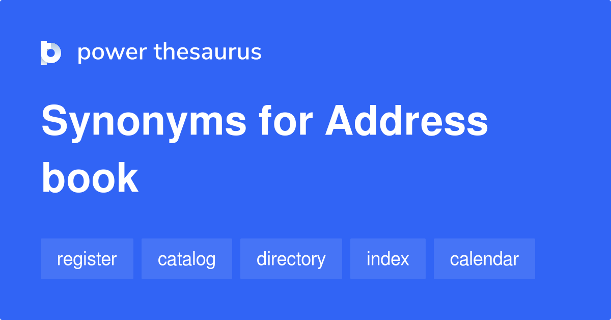 adress synonyms