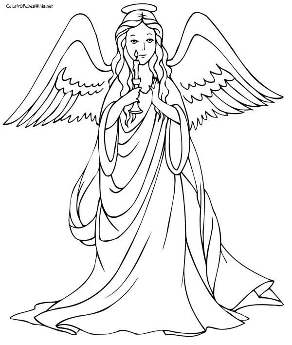 draw a christmas angel