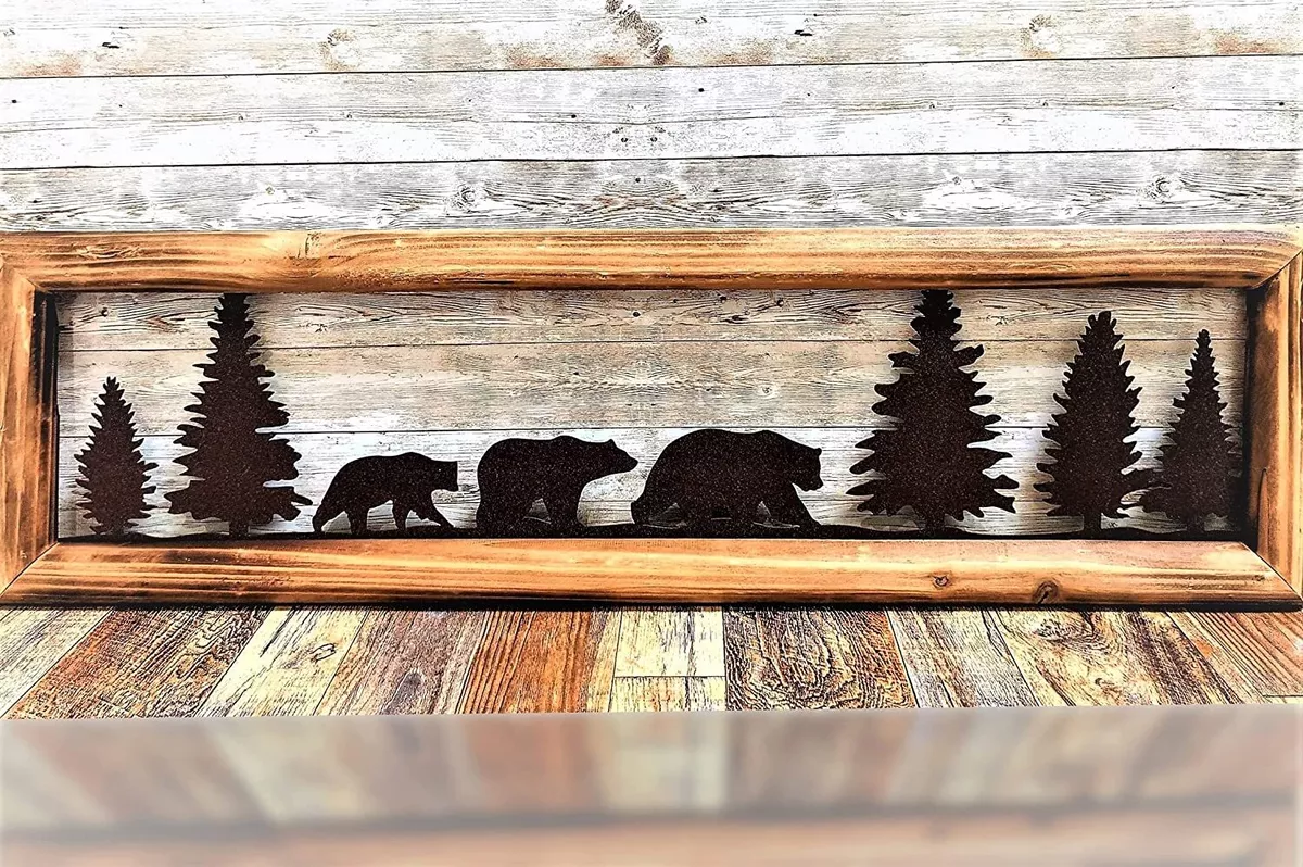 rustic wood wall art