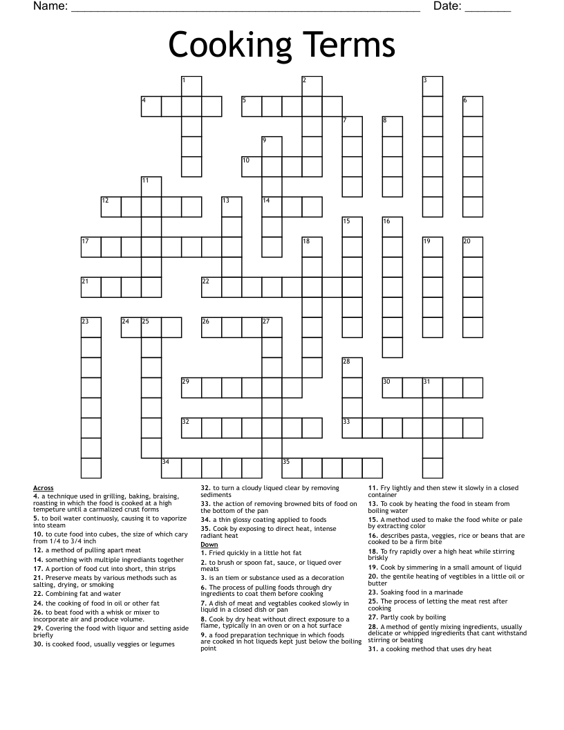 fry lightly crossword