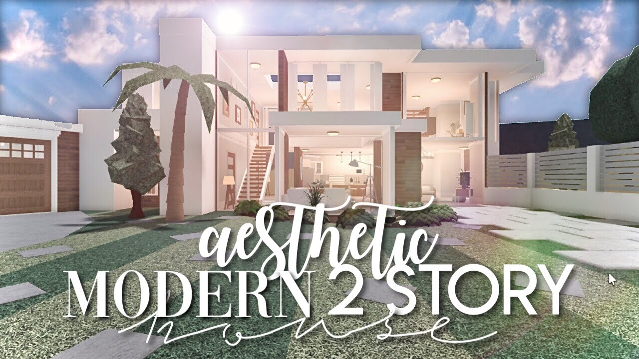 aesthetic 2 story house