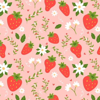 aesthetic strawberry background