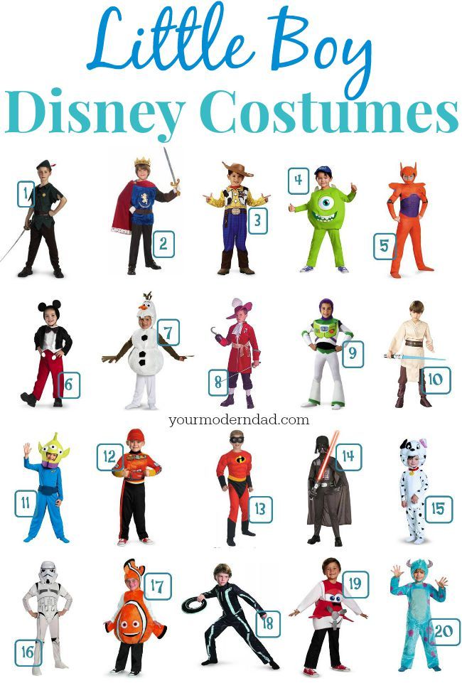 male disney costumes