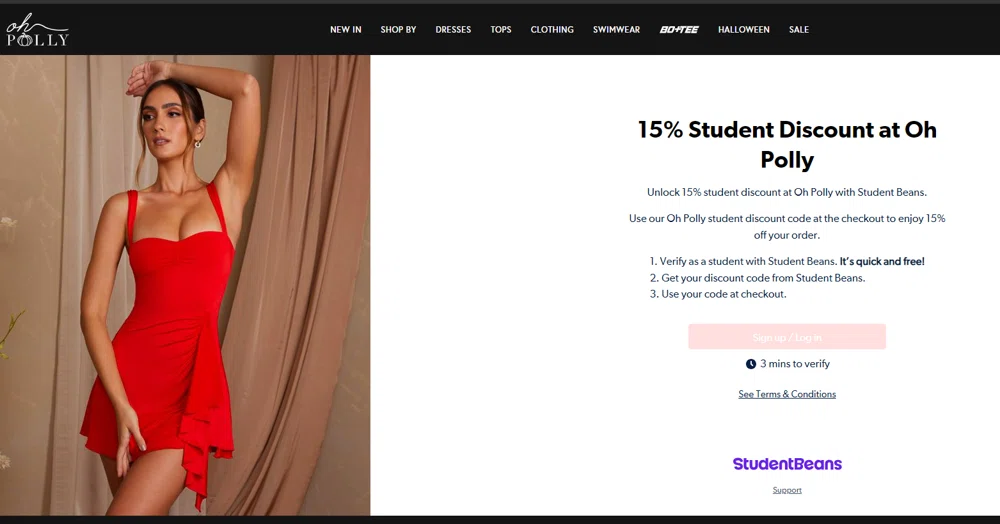 oh polly student discount code