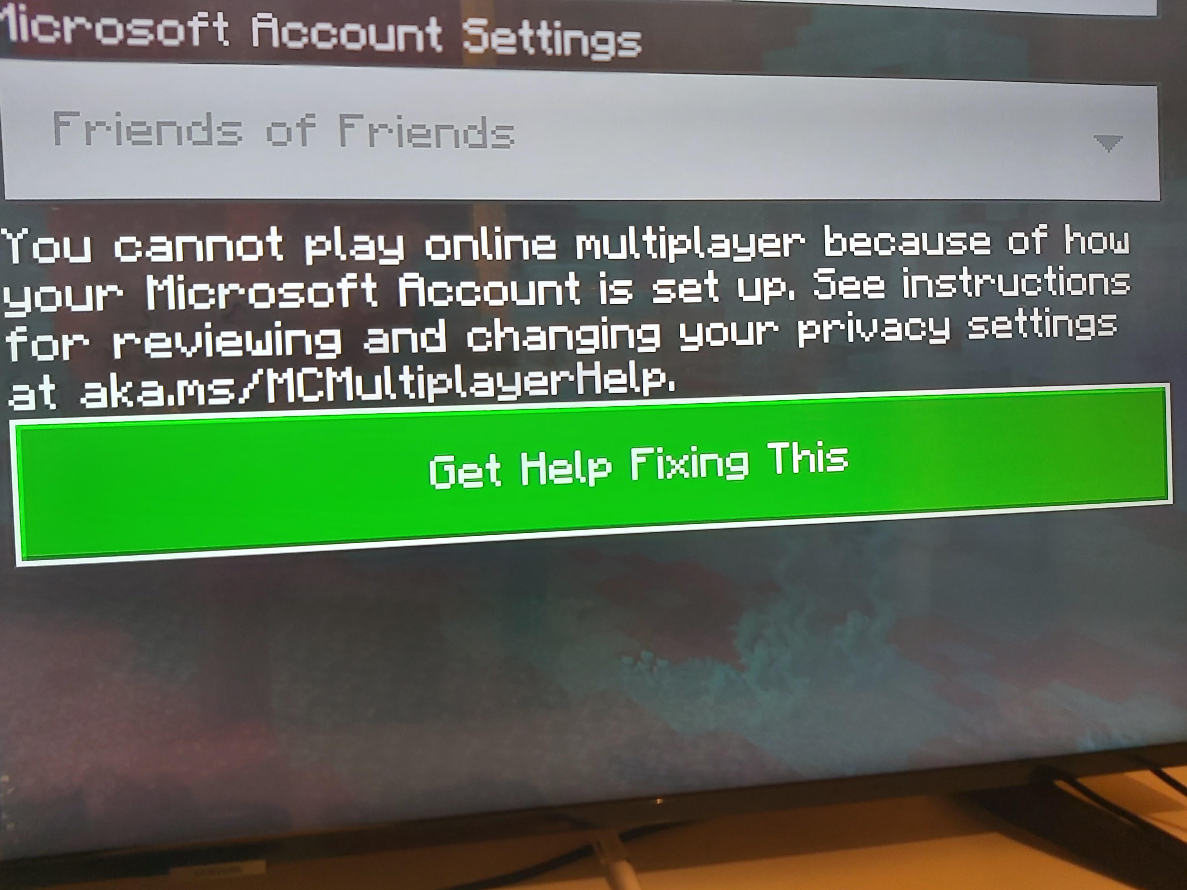 aka ms mc multiplayer help