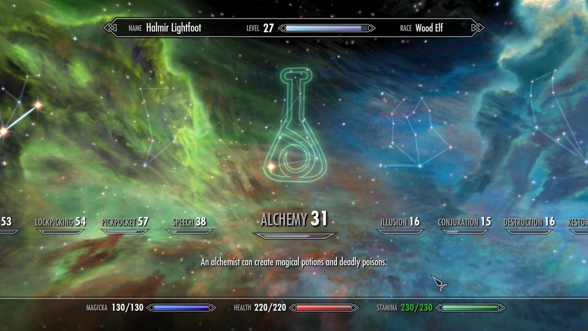 alchemy leveling skyrim