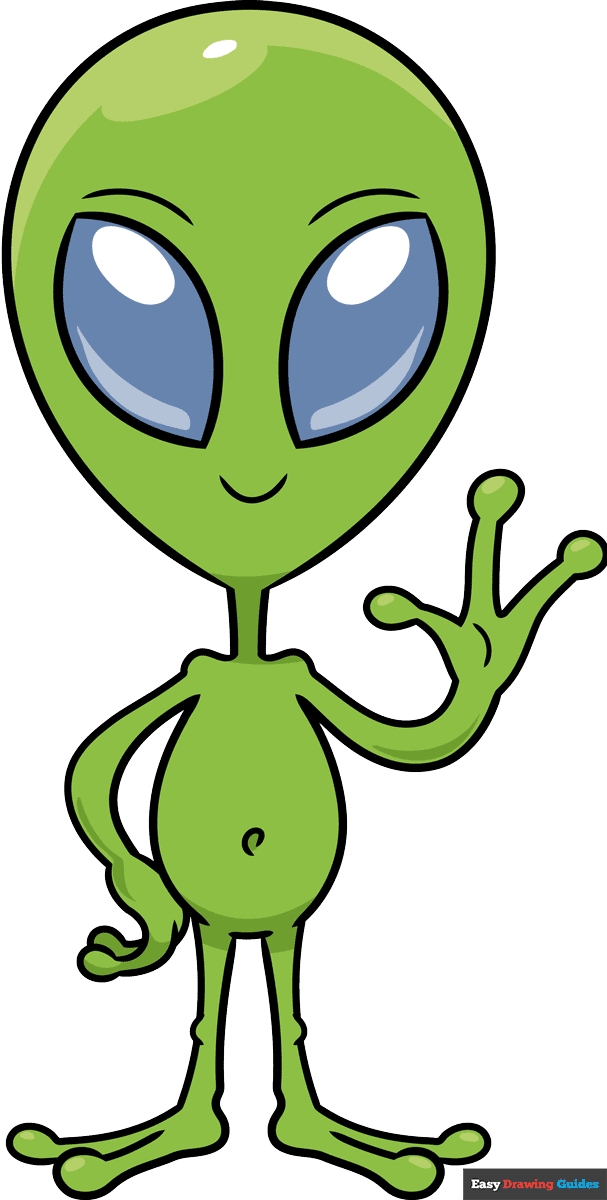 alien cartoon drawings