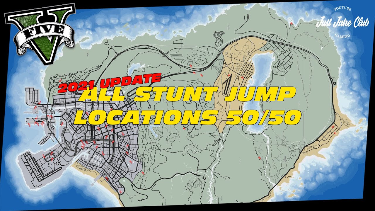 all stunt jumps gta v