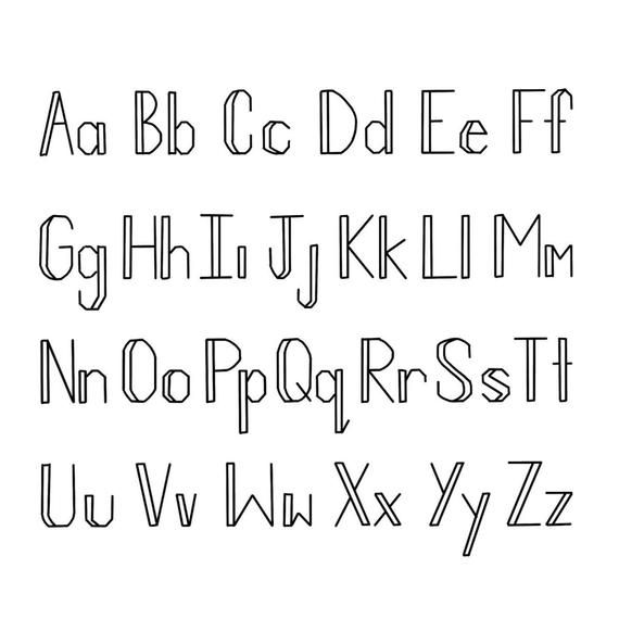 alphabet lettering fonts