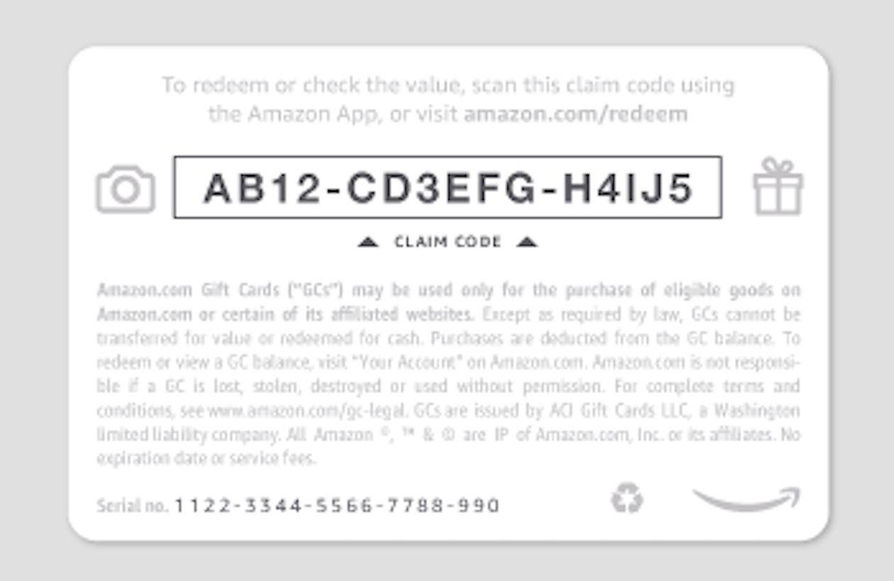 amazon gift card redeem