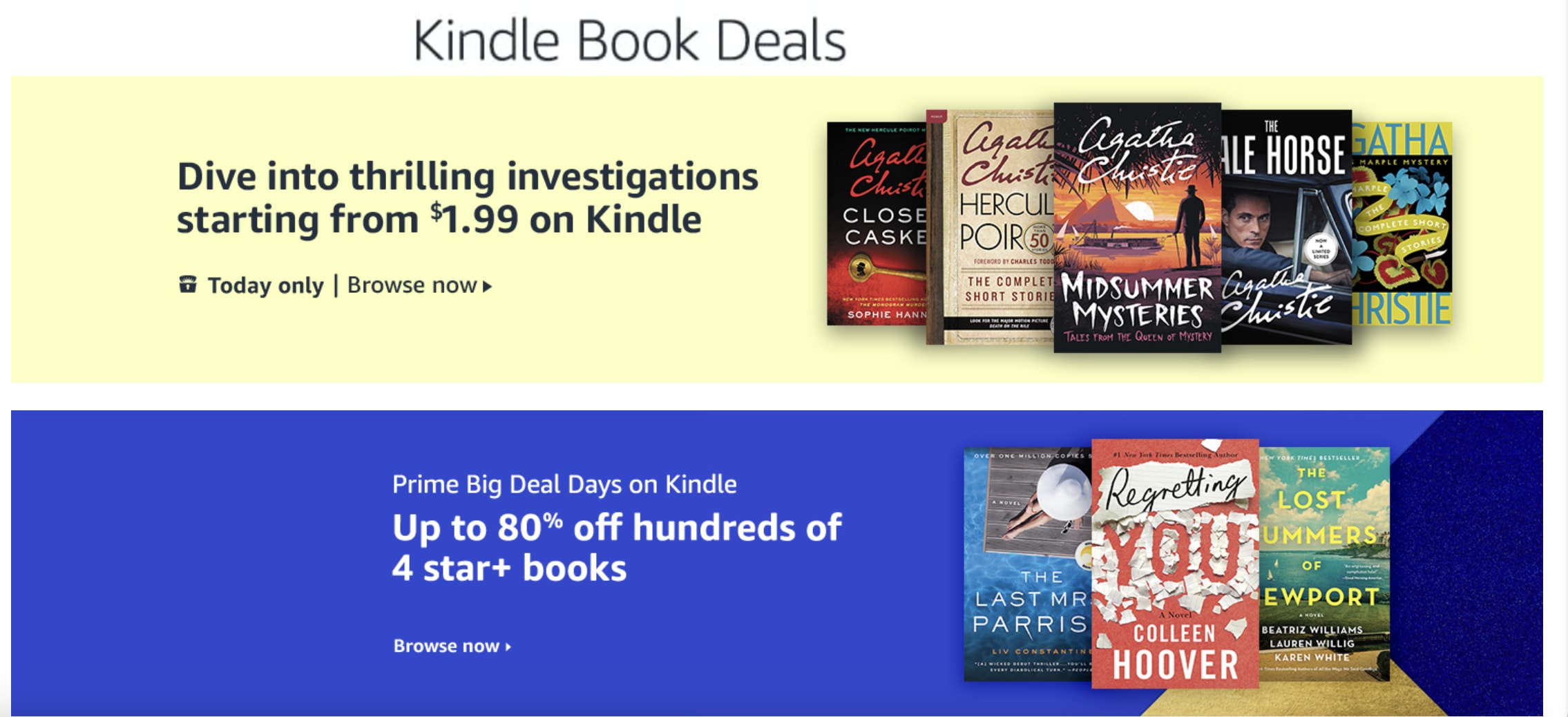 amazon kindle daily deals