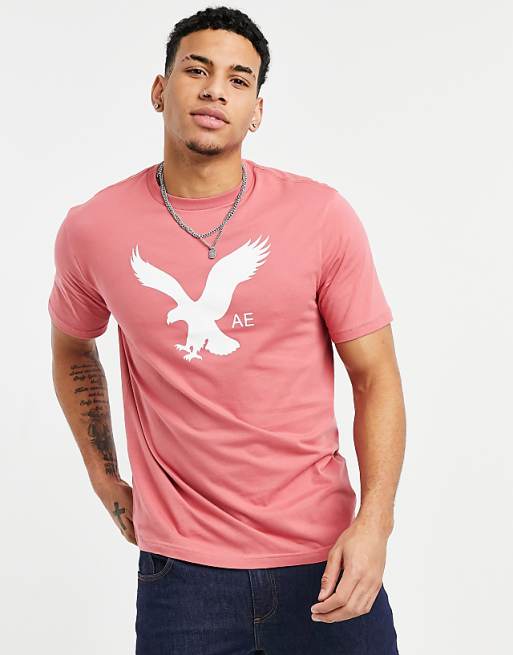 american eagle pink shirt