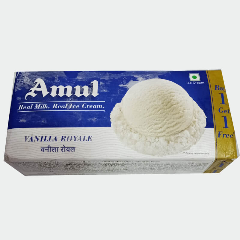 amul vanilla family pack price