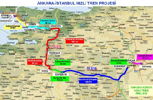 ankara hızlı tren garı nerede google maps