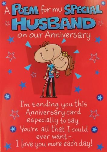 anniversary cards for husband