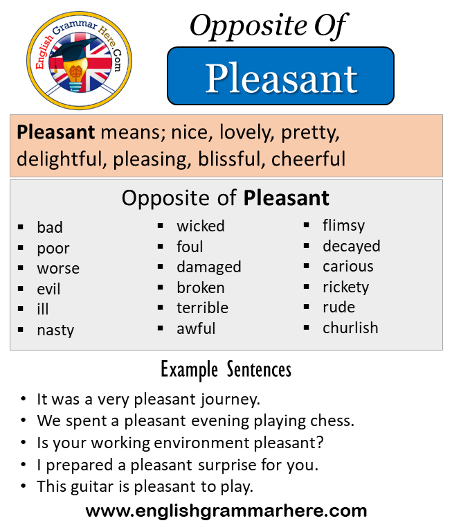 another word for pleasant