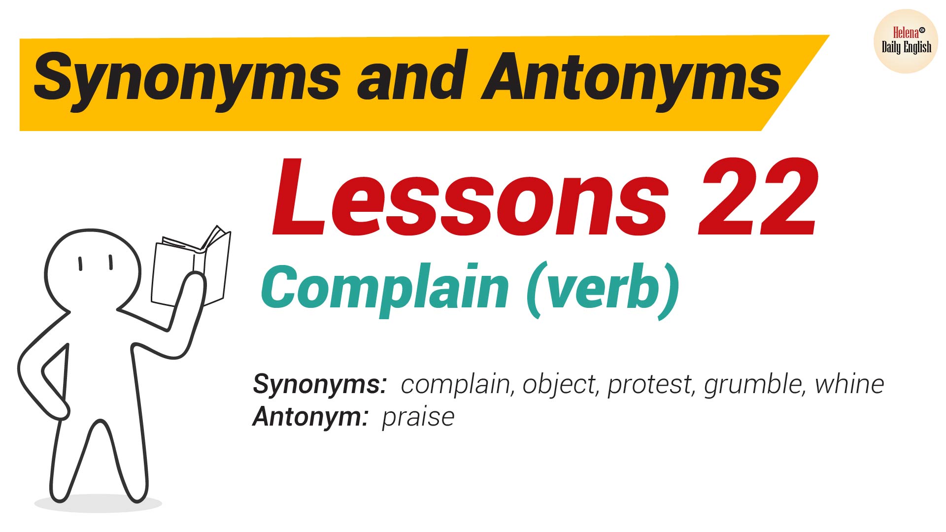 antonym complain