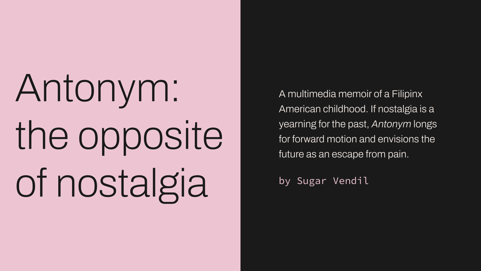 antonym nostalgic